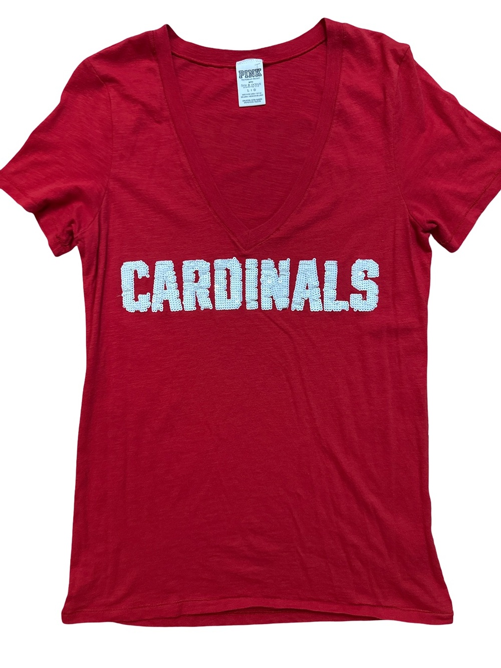 Victoria's Secret PINK 5th & Ocean Women's Large Red St. Louis Cardinals Shirt